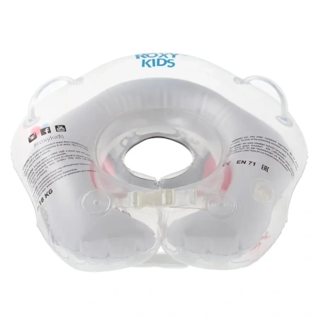 Круг для купания ROXY-KIDS надувной на шею для новорожденных и малышей Flipper Футболист